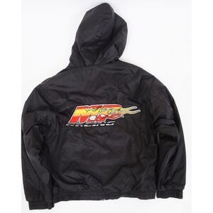 Holloway Youth Medium 'MP Racing' Hooded Jacket Coat Black Embroidered Logo